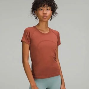 Lululemon~Swiftly Tech Short Sleeve Shirt 2.0 *Race Length,Butternut Brown.Sz10.